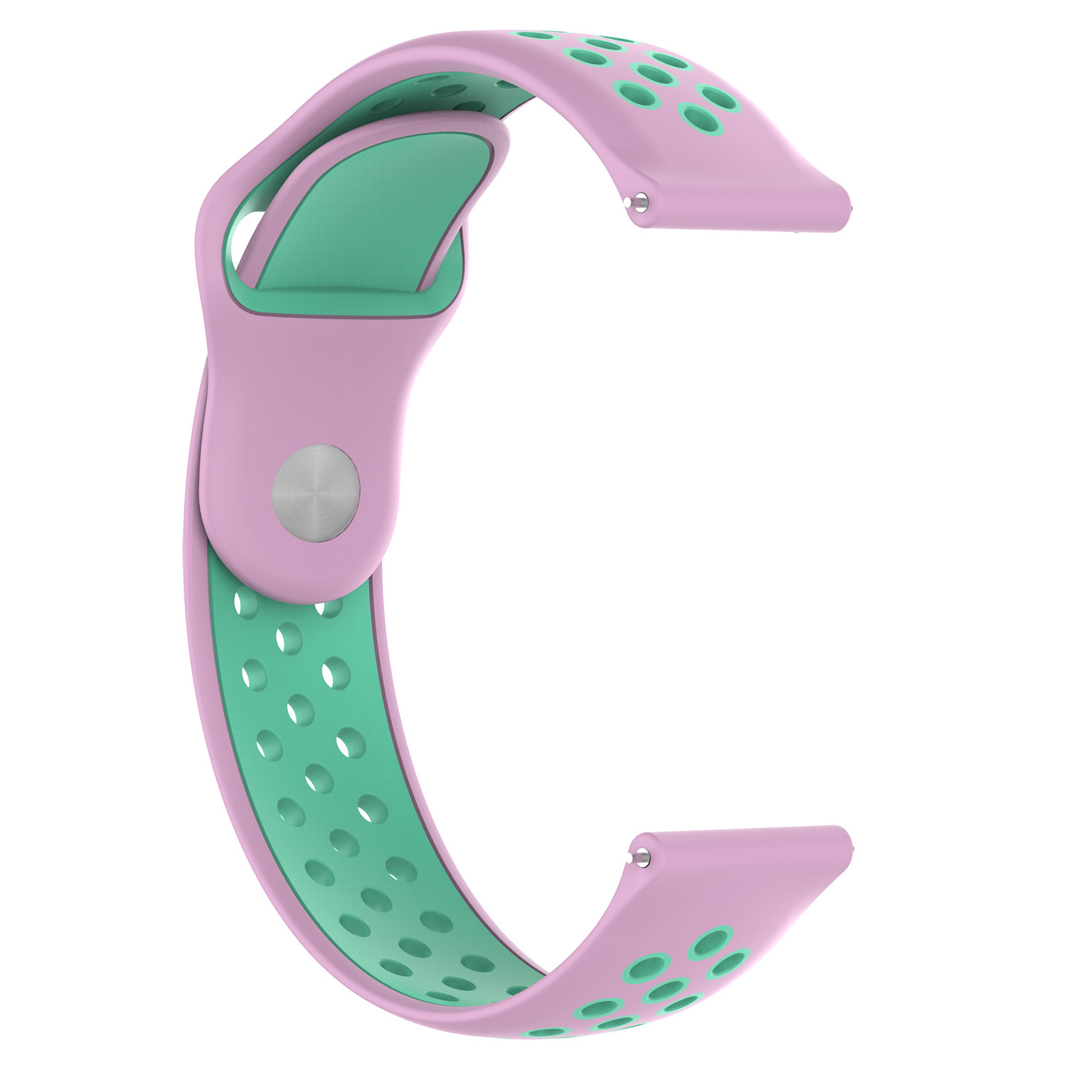 Cinturino doppio sport per Polar Ignite - rosa verde acqua