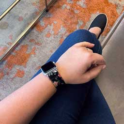 Cinturino in nylon per Apple Watch - fiori