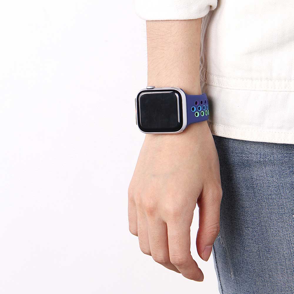 Cinturino doppio sport per Apple Watch - viola colorato