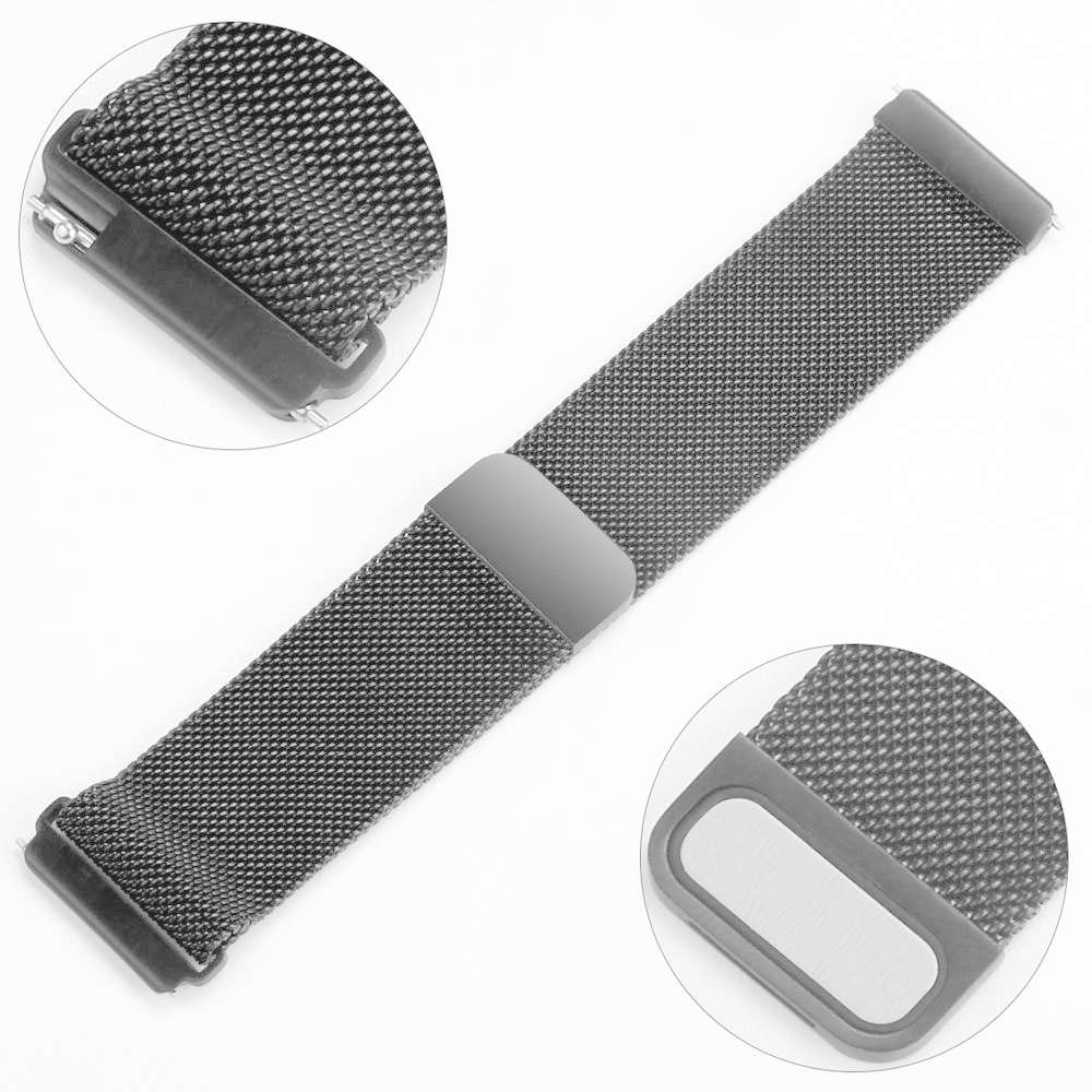 Cinturino loop in maglia milanese per Fitbit Versa - grigio spazio