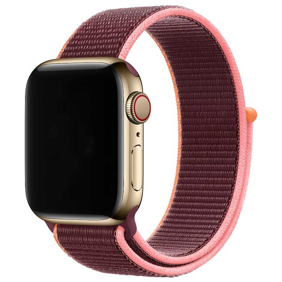 Cinturino nylon sport loop per Apple Watch - prugna