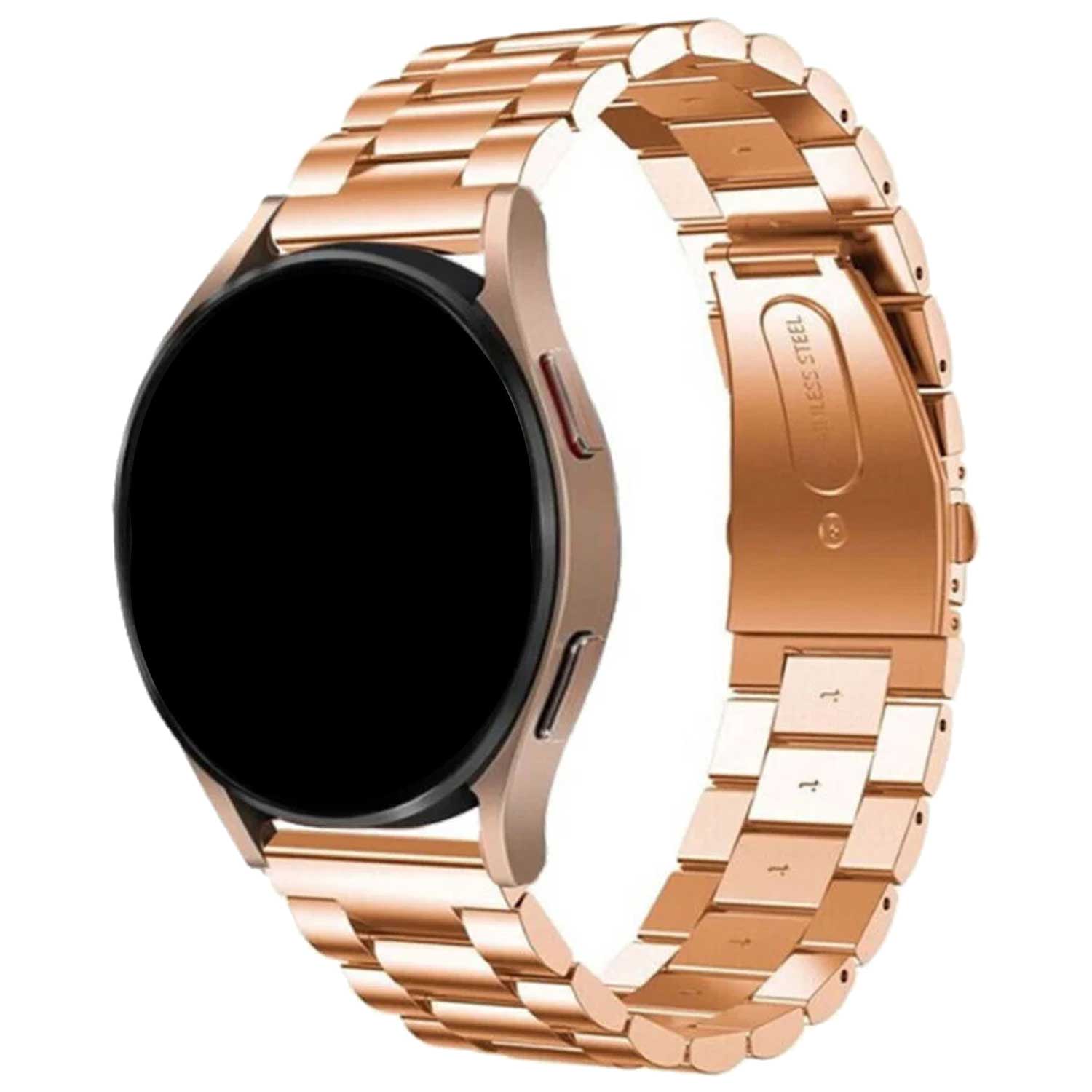 Cinturino a maglie in acciaio con perline per Samsung Galaxy Watch 6 - oro rosa