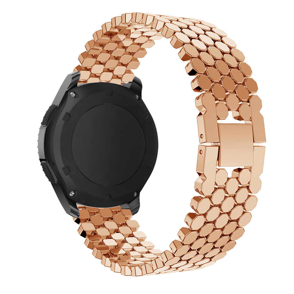 Cinturino a maglie in acciaio a forma di pesce per Samsung Galaxy Watch - oro rosa