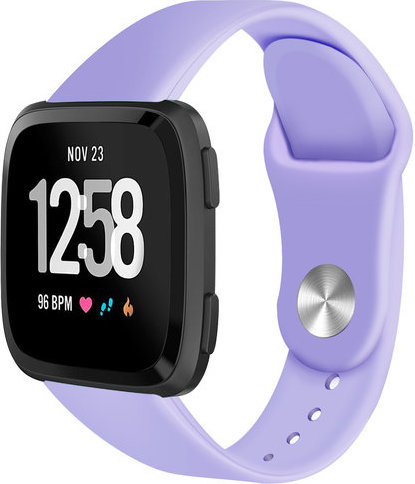 Cinturino sport in silicone per Fitbit Versa - viola chiaro