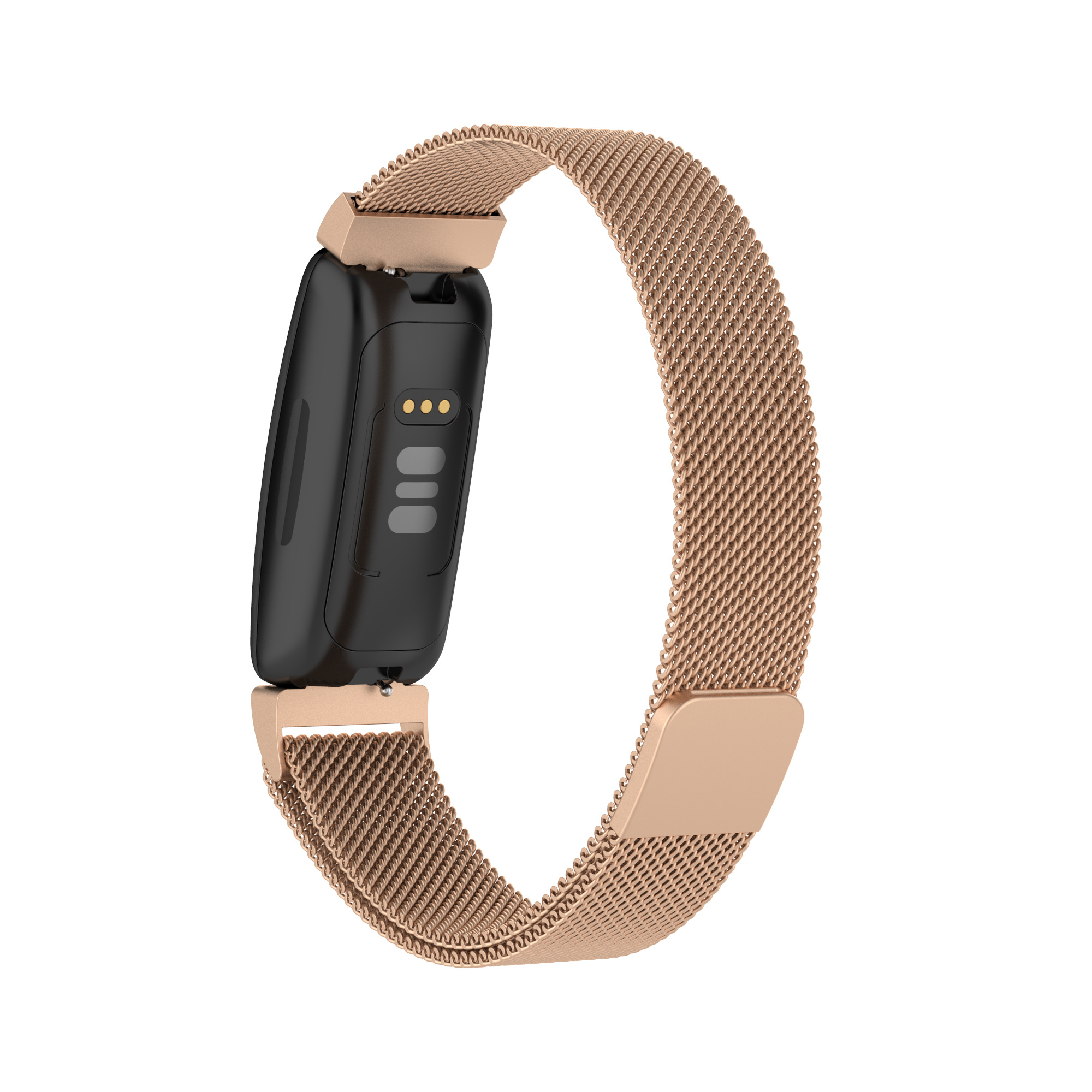 Cinturino loop in maglia milanese per Fitbit Inspire 2 - champagne