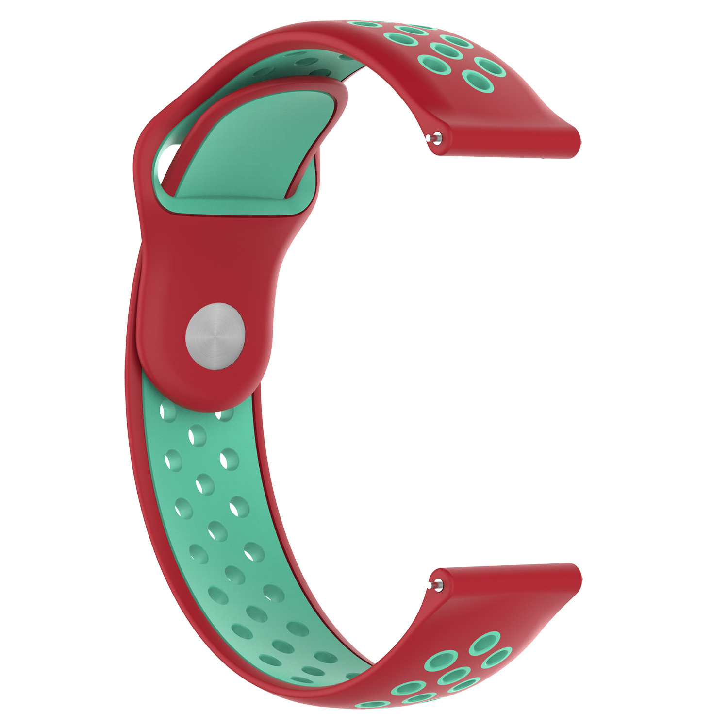 Cinturino doppio sport per Polar Vantage M / Grit X - rosso verde acqua