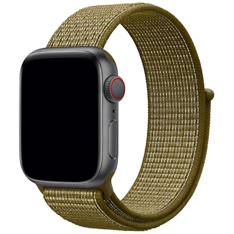 Cinturino nylon sport loop per Apple Watch - fiocco d'oliva