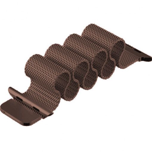 Cinturino loop in maglia milanese per Apple Watch - marrone