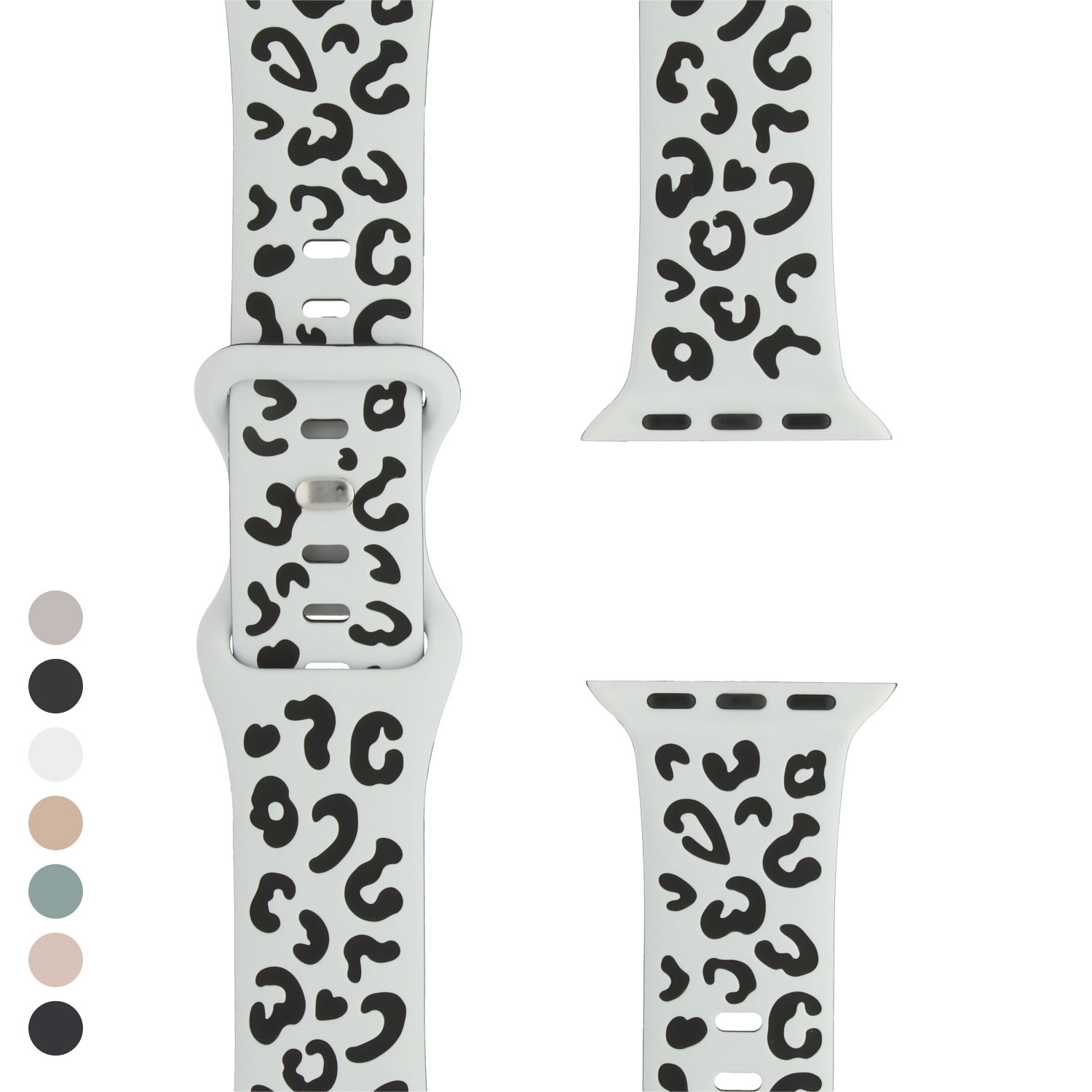 Cinturino leopardato wild in silicone per Apple Watch