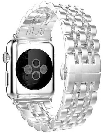 Cinturino a maglie in acciaio inossidabile per Apple Watch - argento