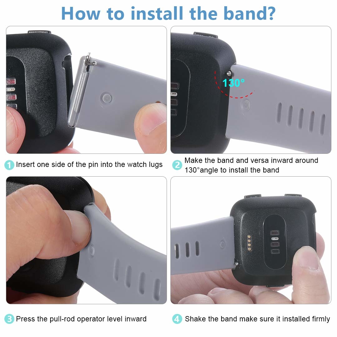 Cinturino sport per Fitbit Versa - verde militare