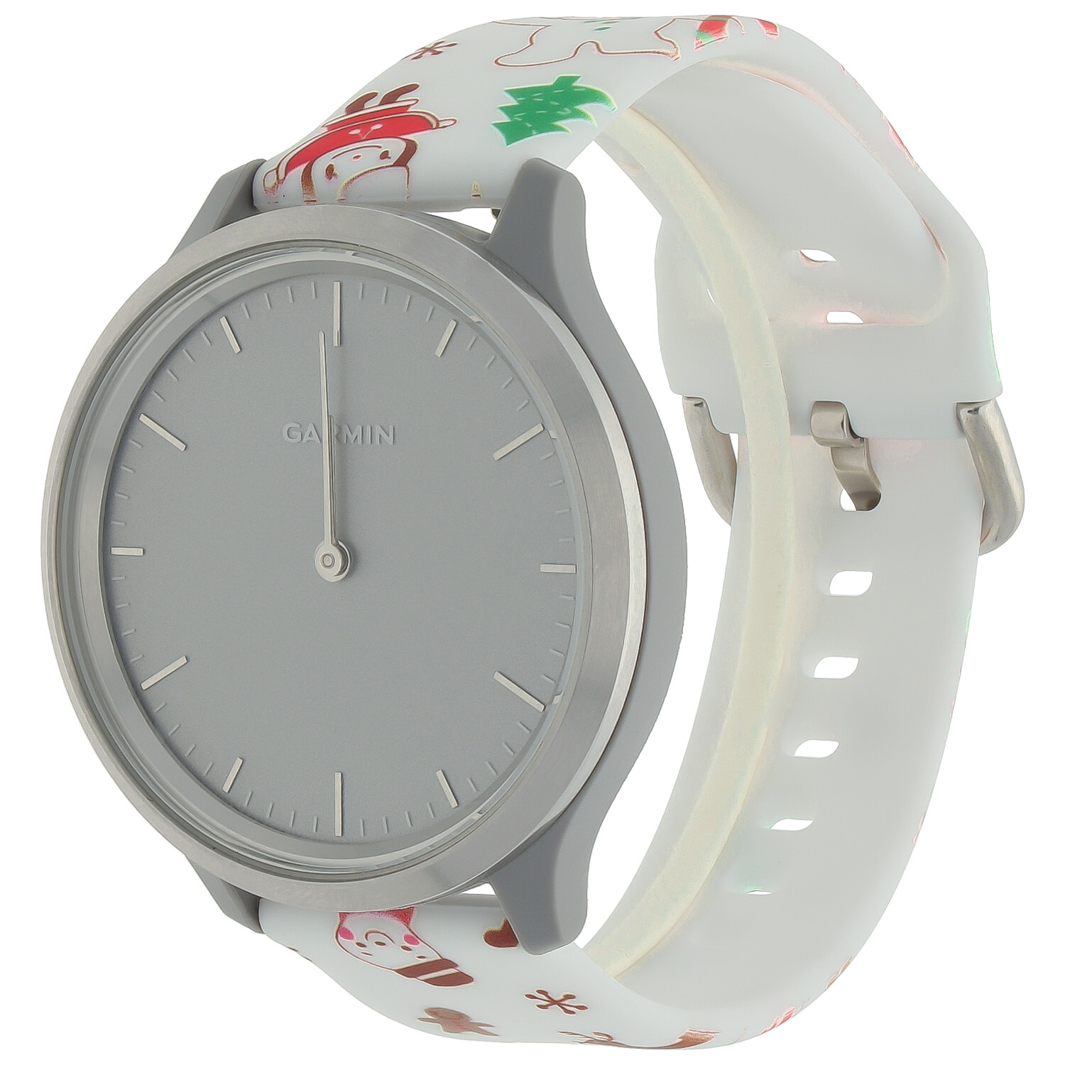 Cinturino sport con stampa per Samsung Galaxy Watch - Pupazzo di neve natalizio bianco