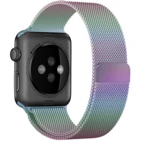 Cinturino loop in maglia milanese per Apple Watch - colorata