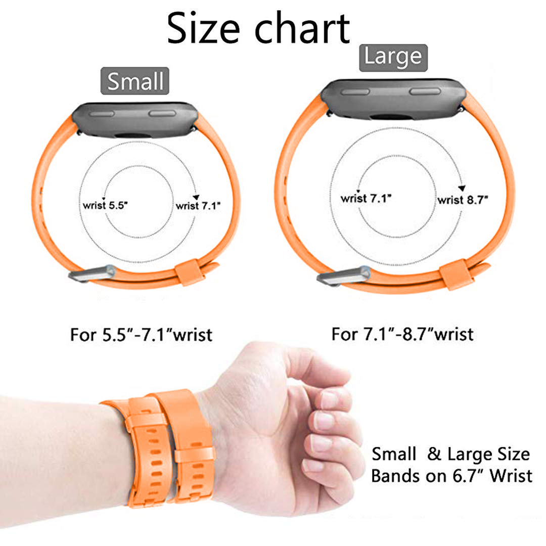 Cinturino sport per Fitbit Versa - arancione