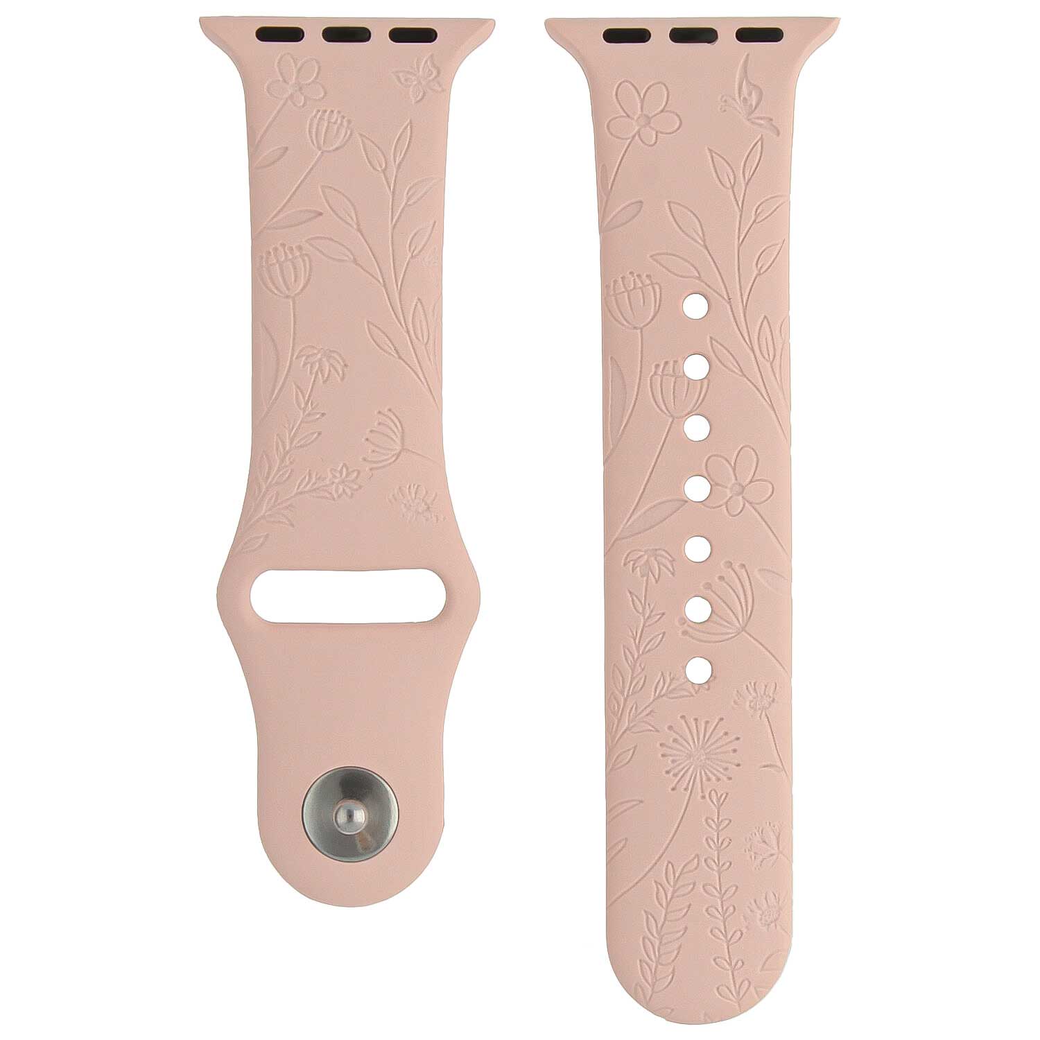 Cinturino sport con stampa per Apple Watch - rosa floreale