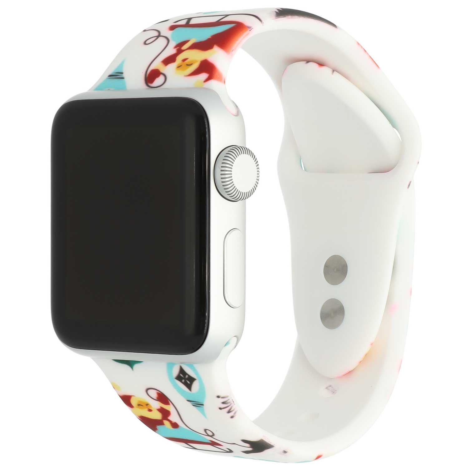 Cinturino sport con stampa per Apple Watch - Bianco Natale