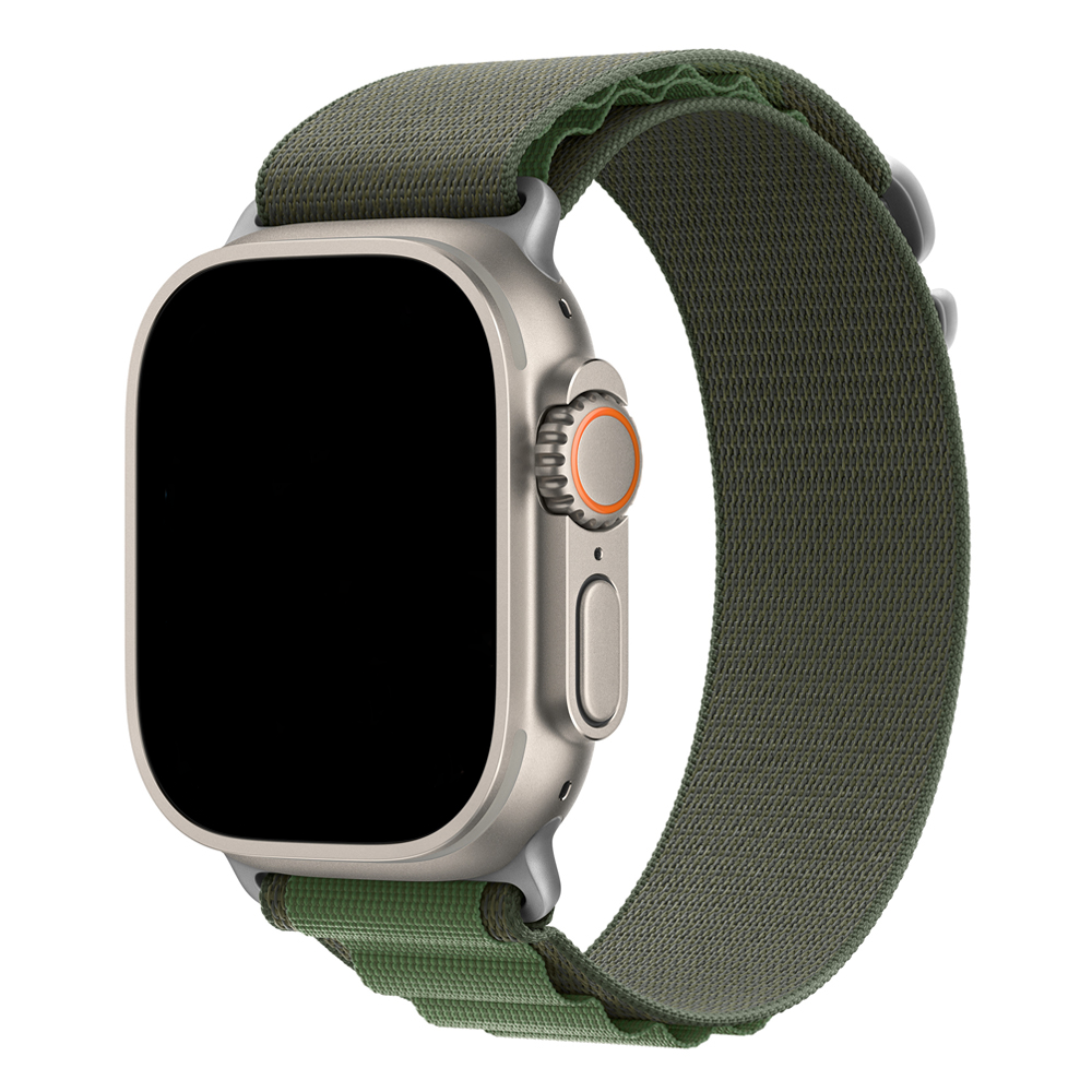 Cinturino Alpine in nylon per Apple Watch - verde