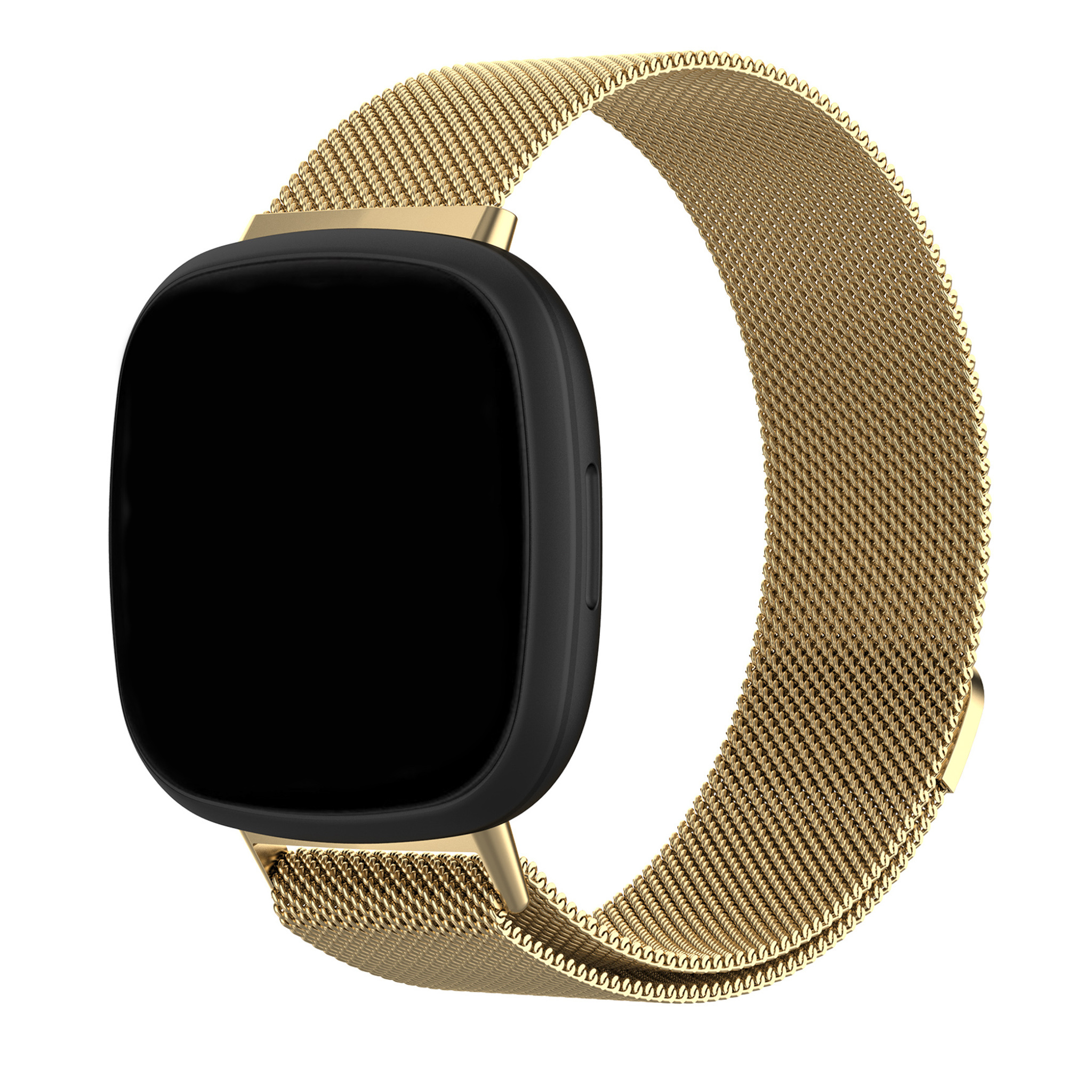 Cinturino loop in maglia milanese per Fitbit Versa 3 / Sense - oro