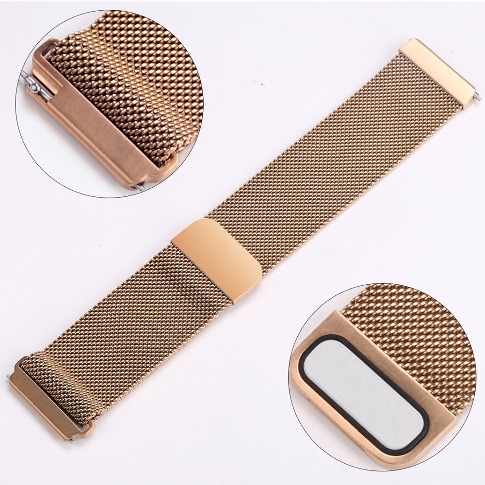 Cinturino loop in maglia milanese per Fitbit Versa - oro rosa