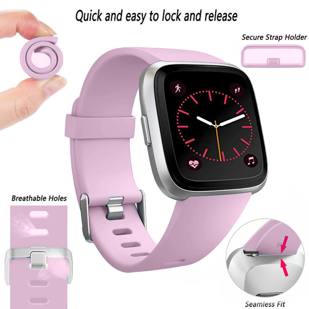 Cinturino sport per Fitbit Versa - viola chiaro