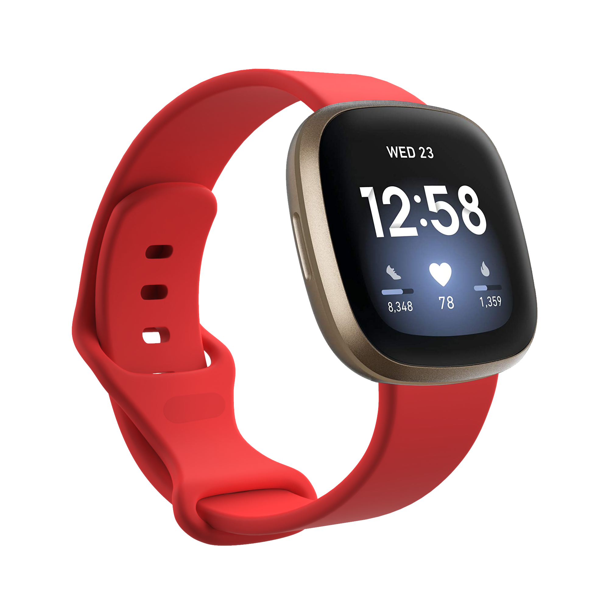 Cinturino sport per Fitbit Versa 3 / Sense - rossa