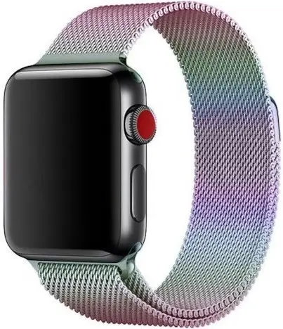 Cinturino maglia milanese hotsell apple watch 40