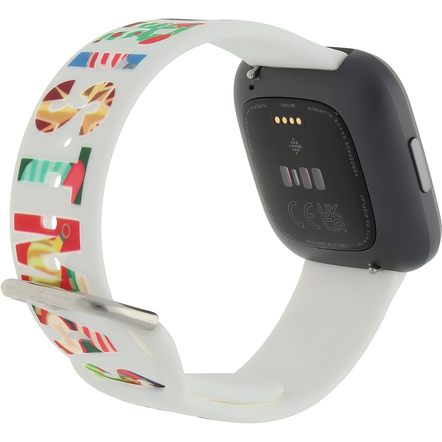 Cinturino sport con stampa per Fitbit Versa - natale buon natale