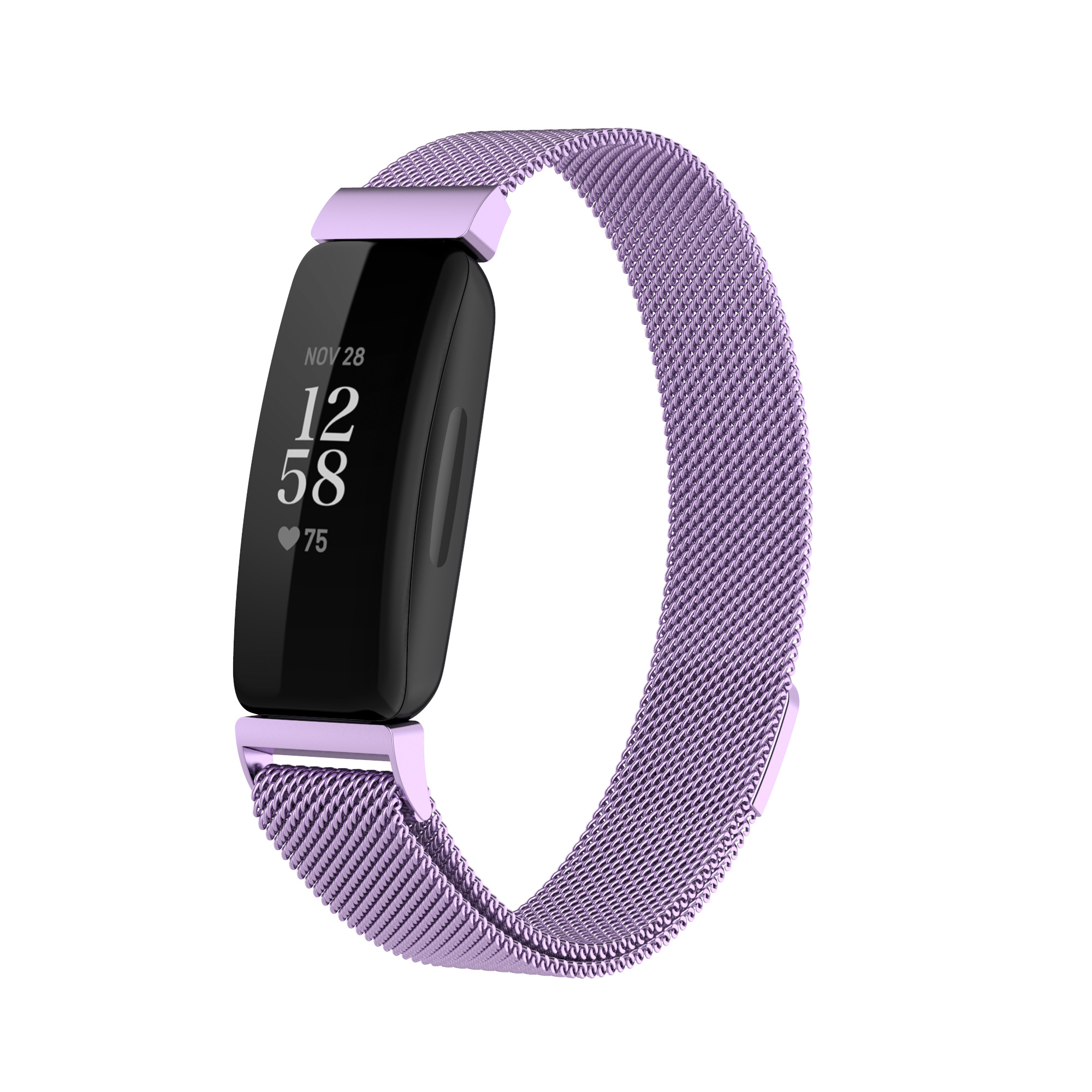 Cinturino loop in maglia milanese per Fitbit Inspire 2 - lavanda