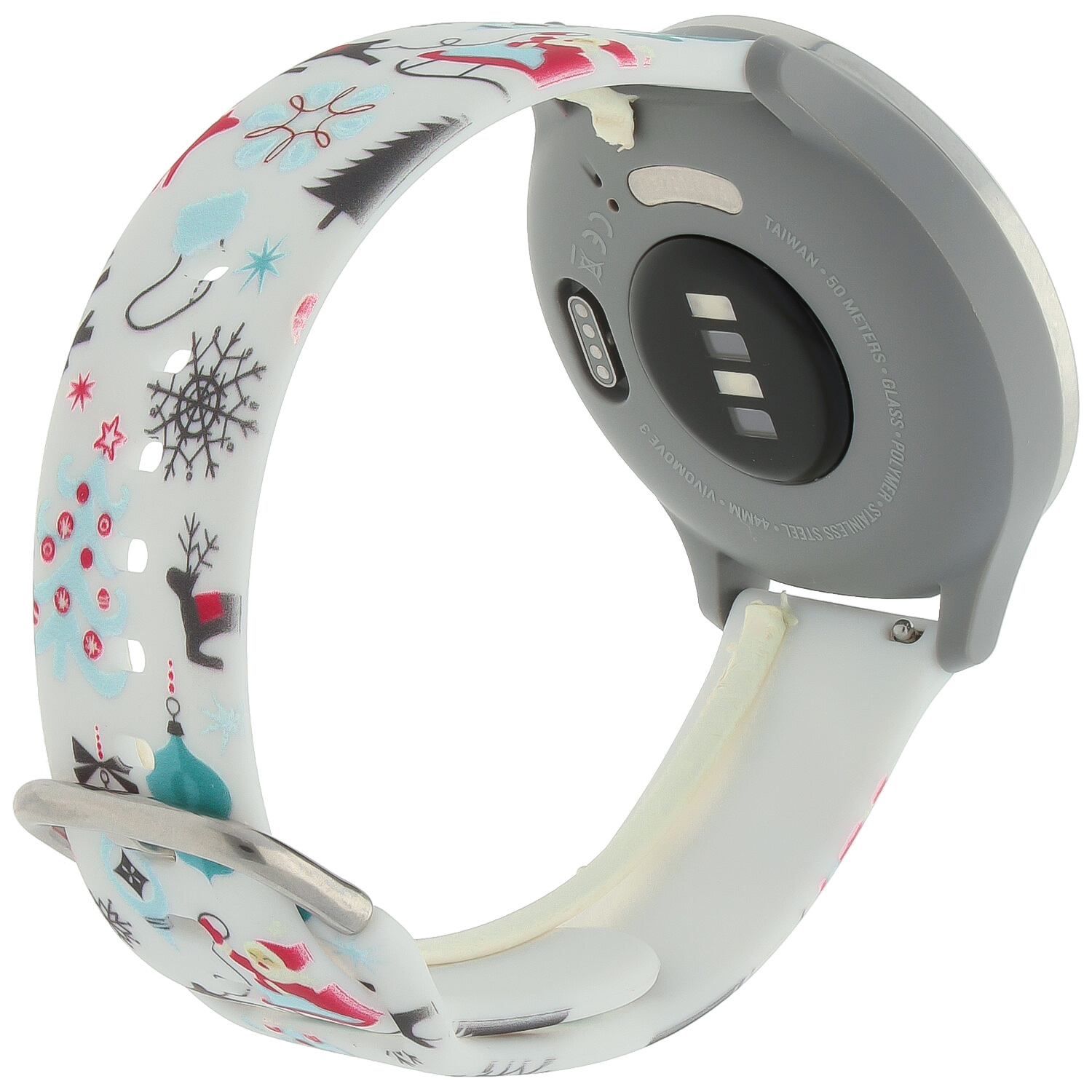 Cinturino sport con stampa per Samsung Galaxy Watch - Bianco Natale