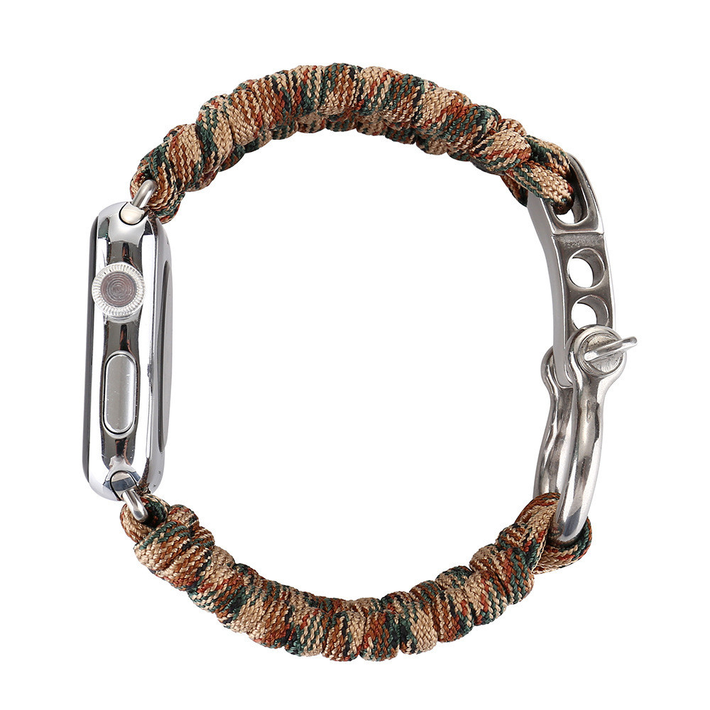 Cinturino in corda di nylon per Apple Watch - marrone mimetico