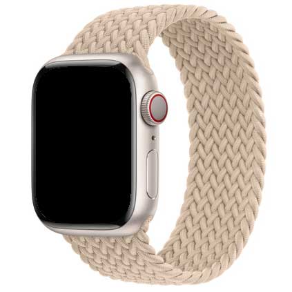 Cinturino Solo intrecciato in nylon per Apple Watch - beige