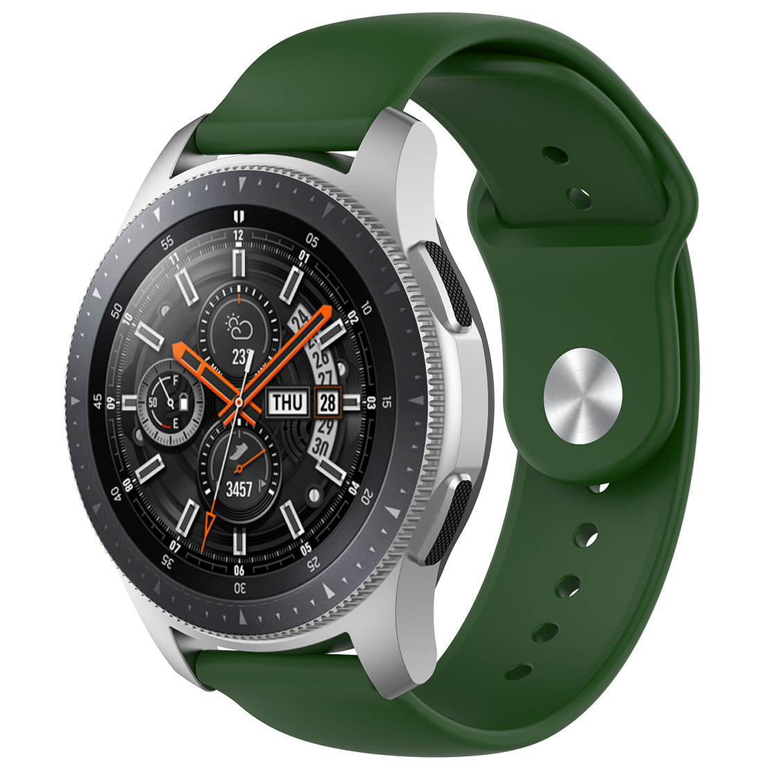 Cinturino sport in silicone per Samsung Galaxy Watch - verde militare