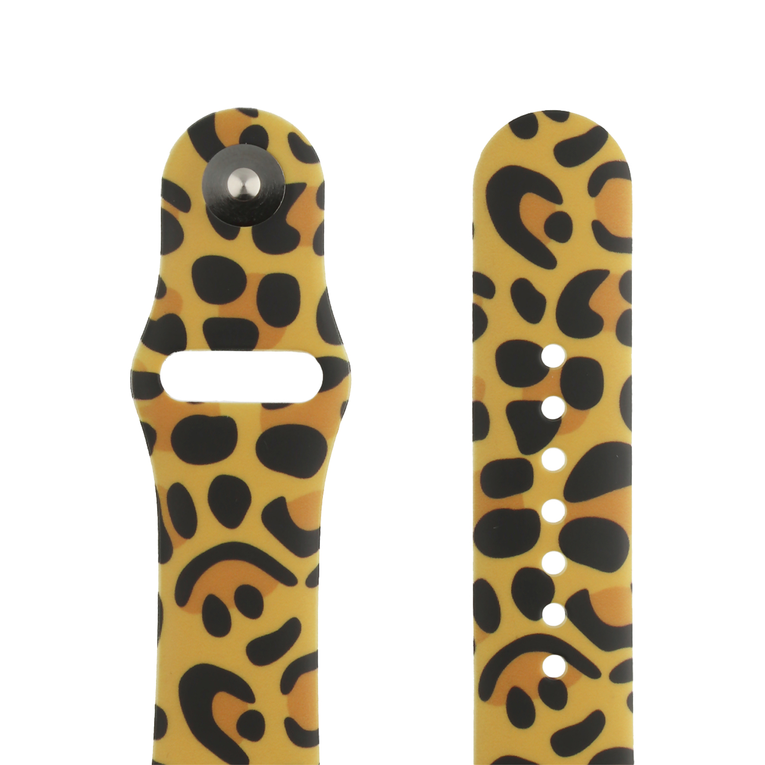 Cinturino sport con stampa per Apple Watch - stampa leopardata gialla