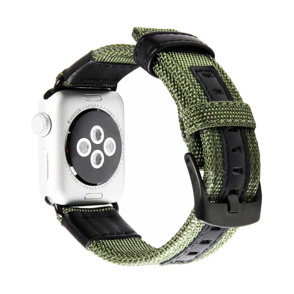 Cinturino militare in nylon per Apple Watch - verde