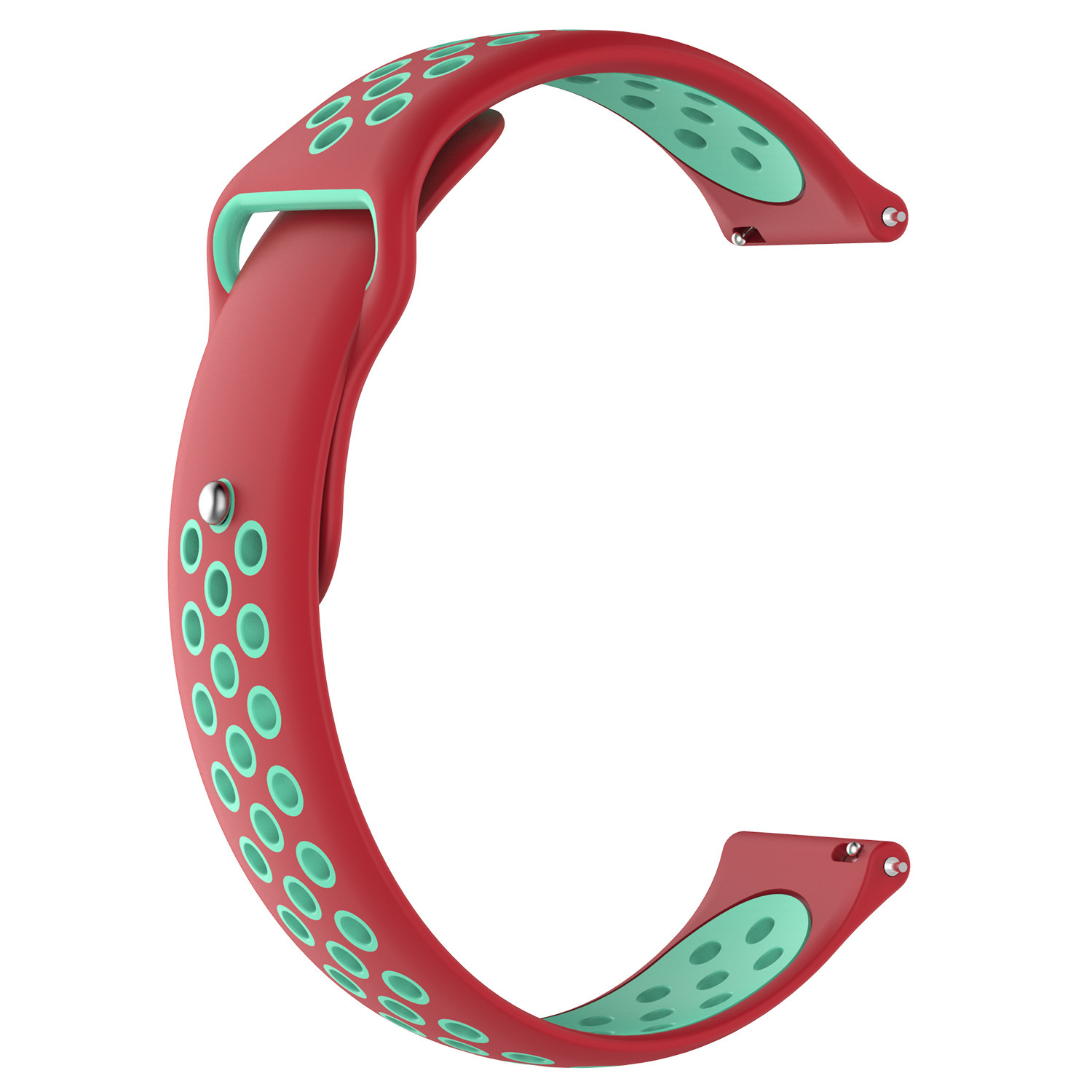 Cinturino doppio sport per Polar Vantage M / Grit X - rosso verde acqua