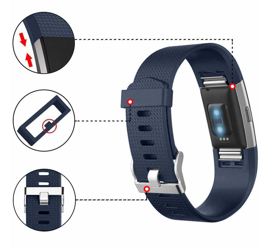Cinturino sport per Fitbit Charge 2 - blu notte