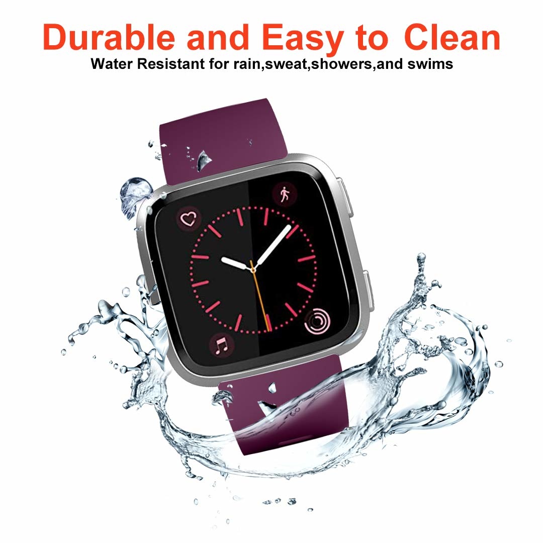 Cinturino sport per Fitbit Versa - viola scuro
