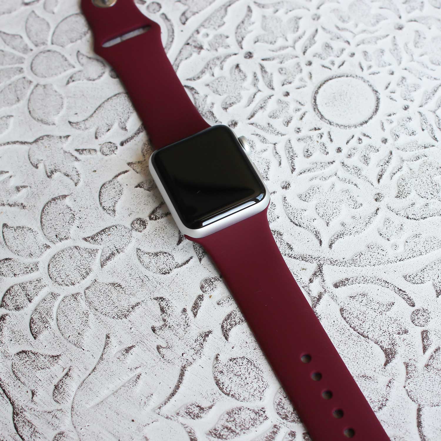 Cinturino sport per Apple Watch - rosso vino