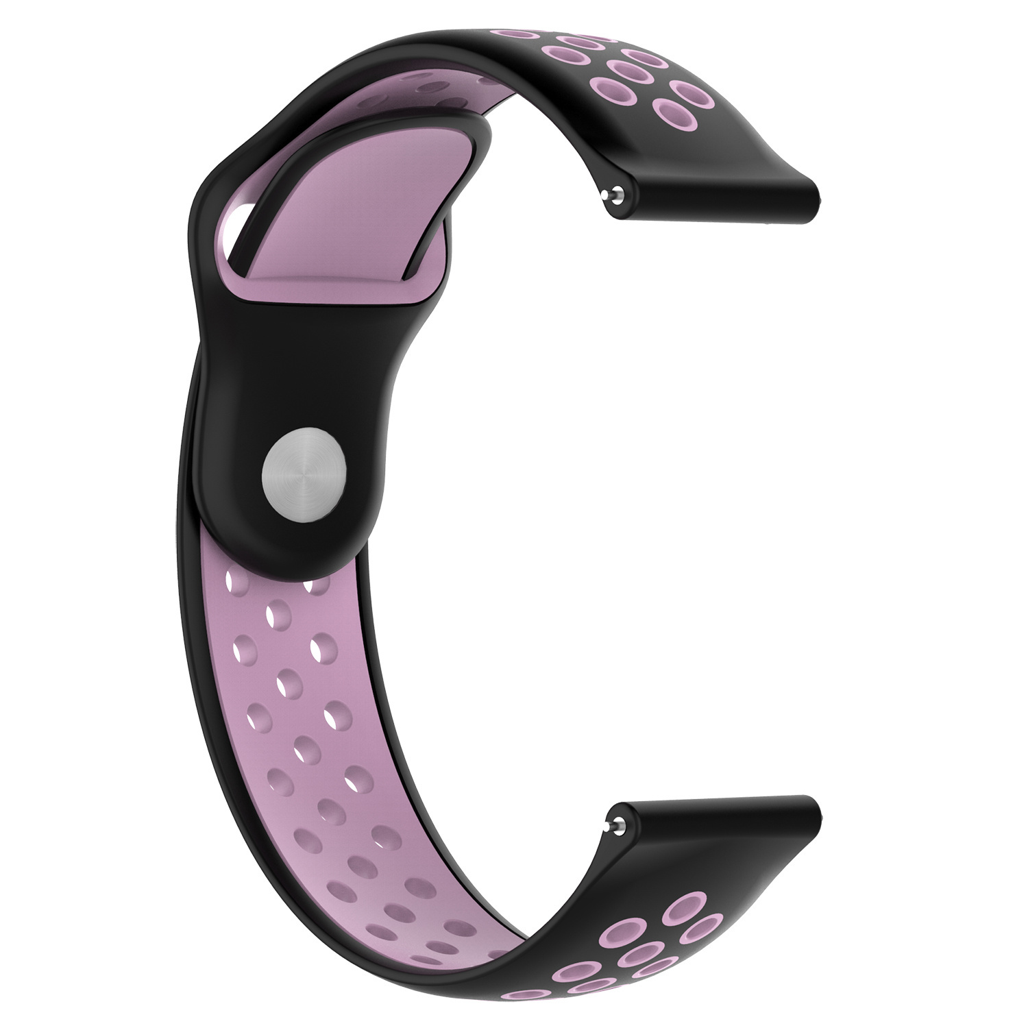 Cinturino doppio sport per Huawei Watch GT - nero rosa