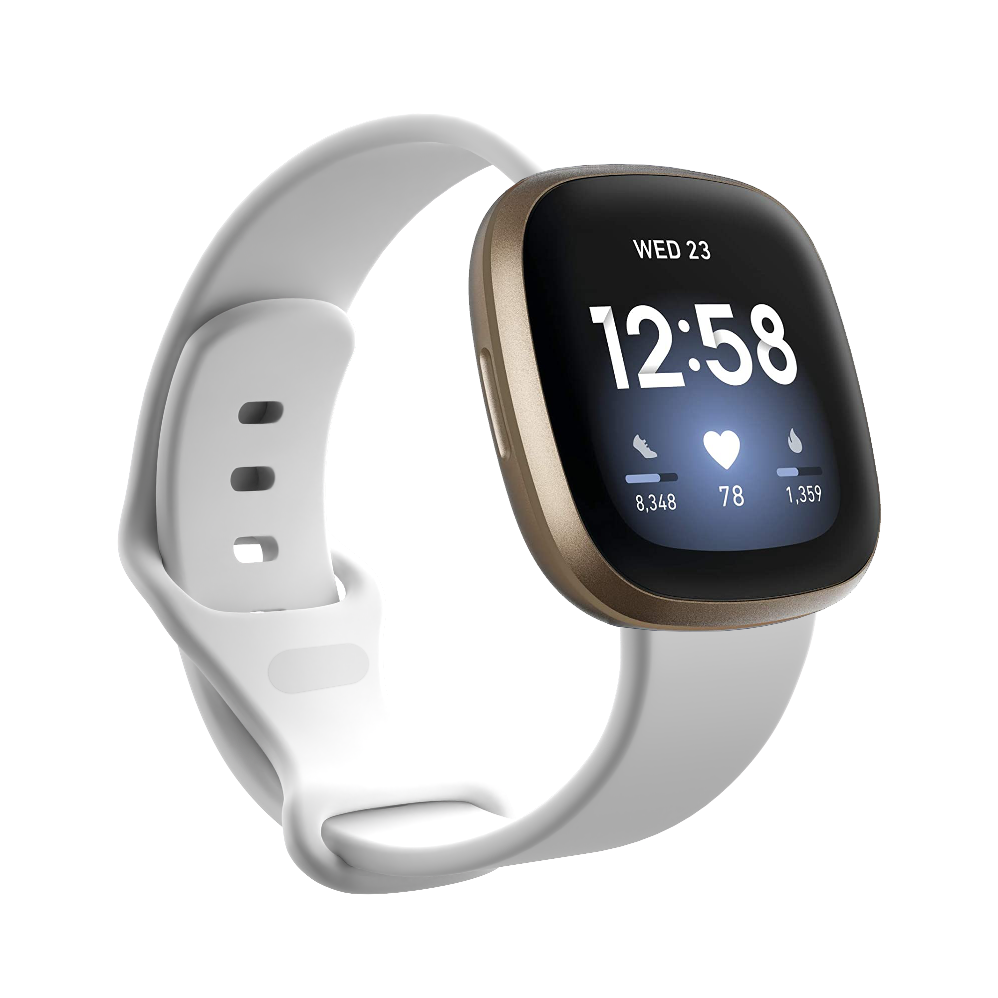 Cinturino sport per Fitbit Versa 3 / Sense - bianco