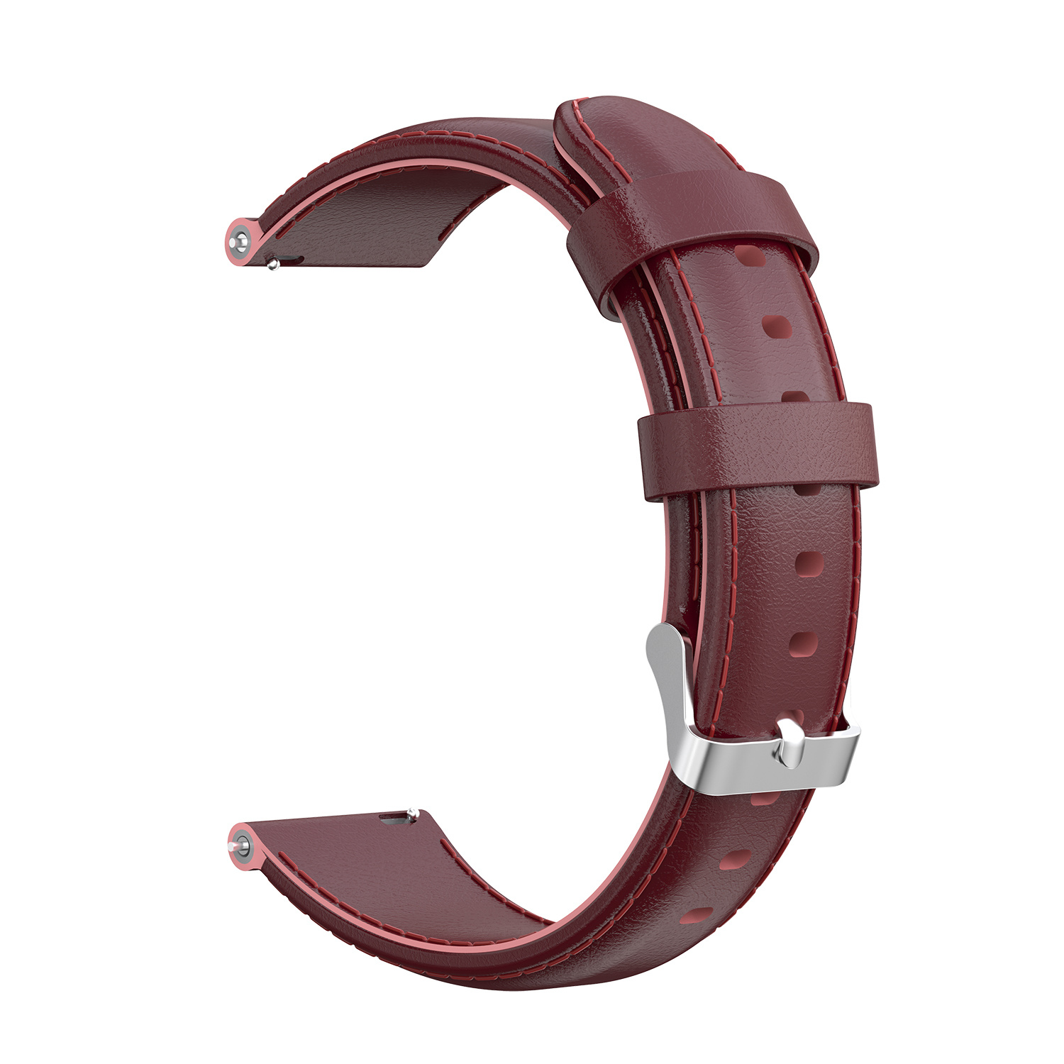 Cinturino in pelle per Garmin Vivoactive / Vivomove - rosso vino