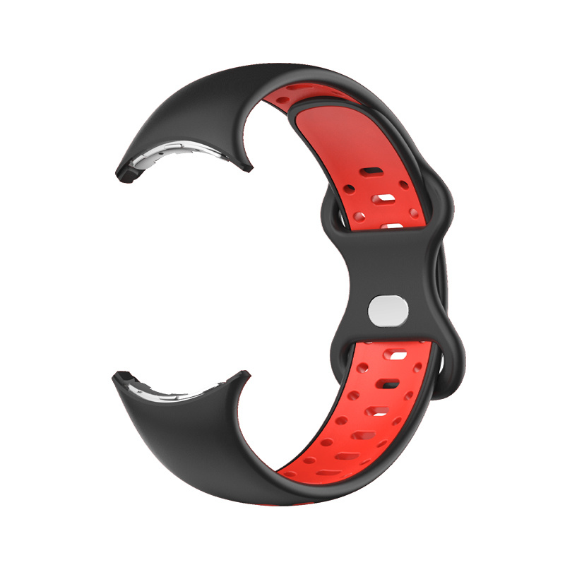 Cinturino doppio sport per Google Pixel Watch - nero rosso