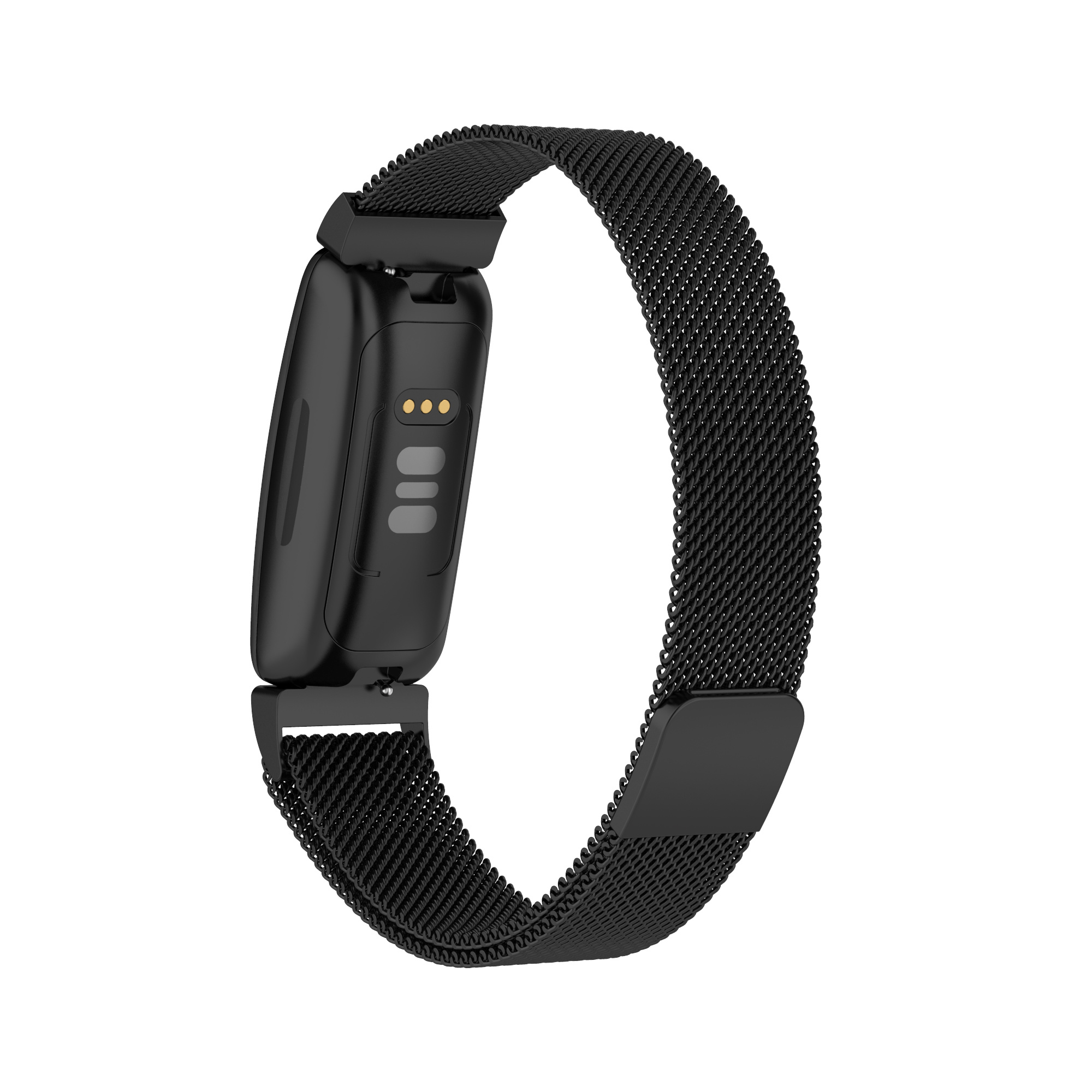 Cinturino loop in maglia milanese per Fitbit Inspire 2 - nero