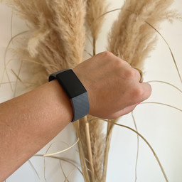 Cinturino sport waffle per Fitbit Charge 3 & 4 - grigio