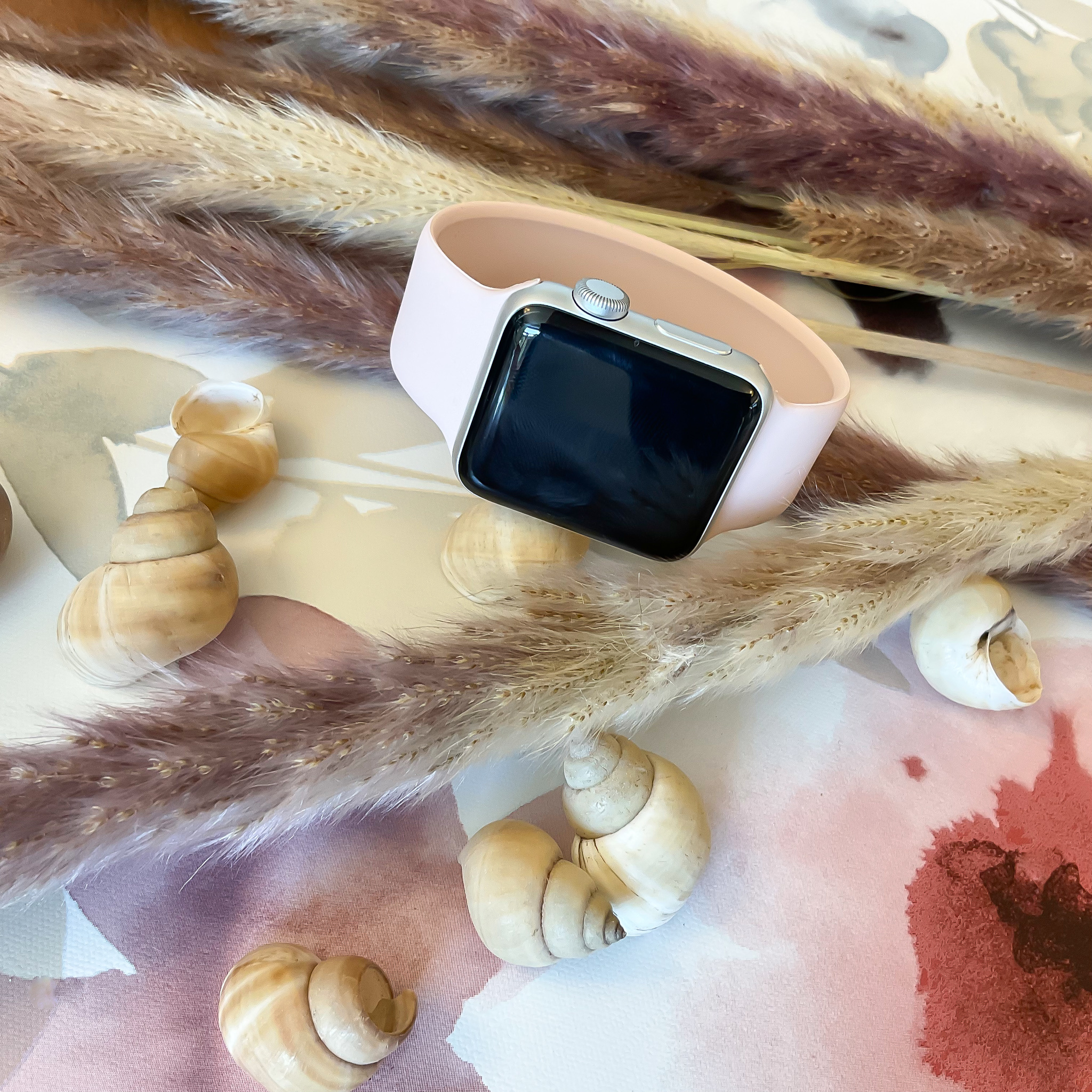 Cinturino sport solo loop per Apple Watch - sabbia rosa