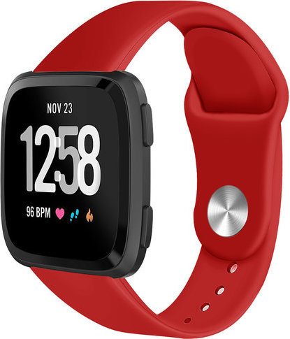 Cinturino sport in silicone per Fitbit Versa - rosso
