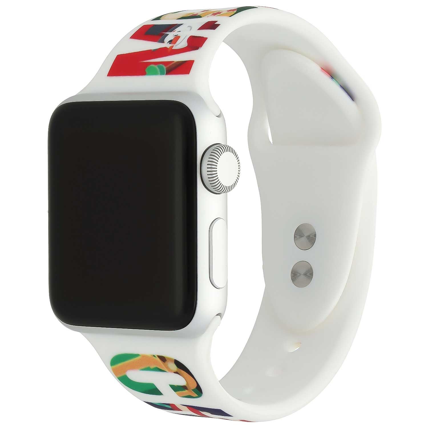 Cinturino sport con stampa per Apple Watch - Natale Buon Natale