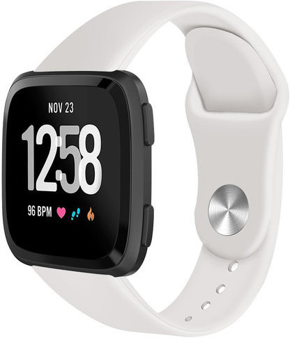 Cinturino sport in silicone per Fitbit Versa - albicocca