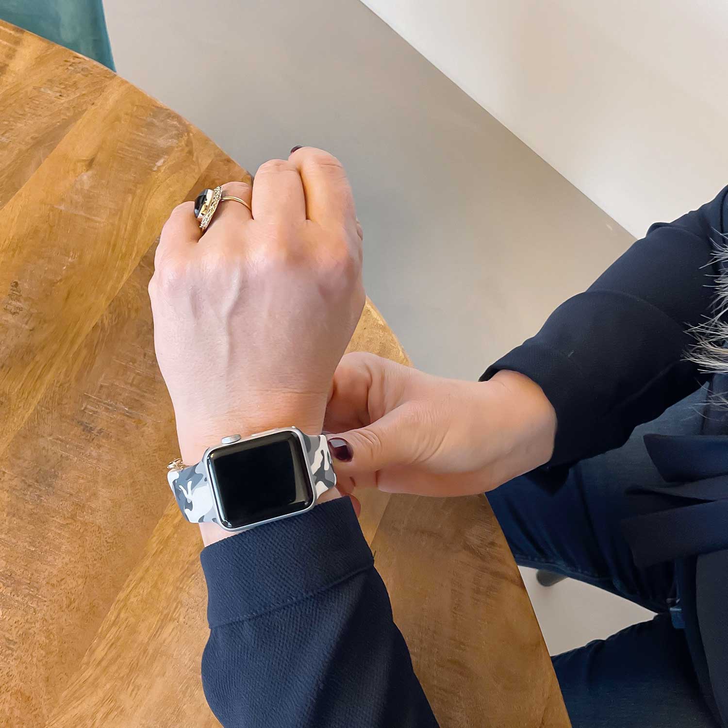 Cinturino sport con stampa per Apple Watch - mimetica
