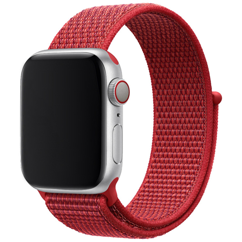 Cinturino nylon sport loop per Apple Watch - rosso